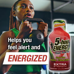 Two bottles of 5-hour ENERGY watermelon shots for quick restock and steady focus.