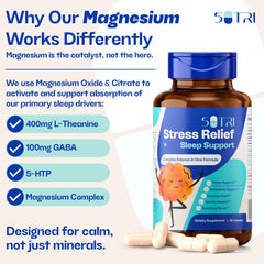 Close-up of 5 Nutri capsules in their bottle highlighting unflavored formulation