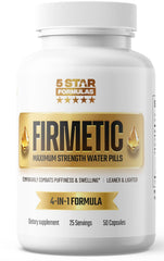 Firmetic bottle front by 5 Star Formulas showing compact fluid balance support