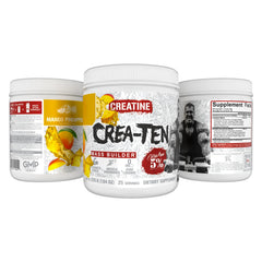 5% Nutrition CreaTEN label close-up highlights ingredients and quality