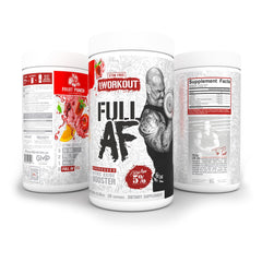Close-up of FullAF pump bottle highlighting blood flow support.