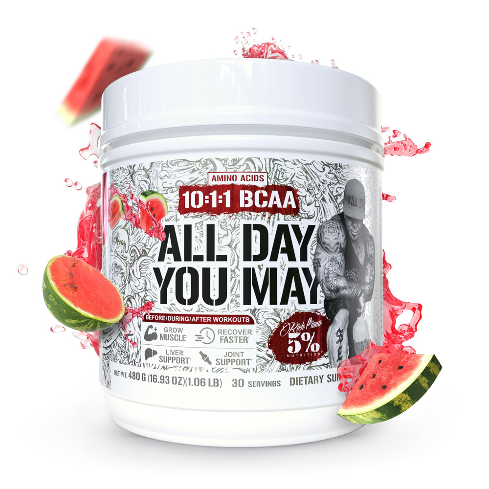Eco-friendly packaging of AllDayYouMay BCAA highlighting sustainability