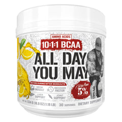 5% Nutrition Rich Piana AllDayYouMay label with Italian Lemon Ice flavor for refreshing hydration