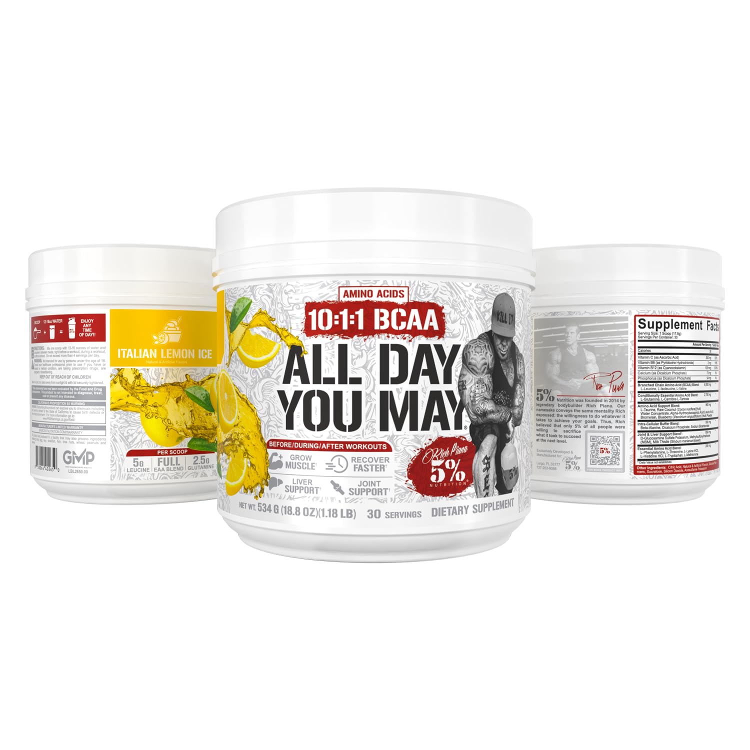 Italian Lemon Ice flavor image conveys a crisp citrus profile ideal after workouts