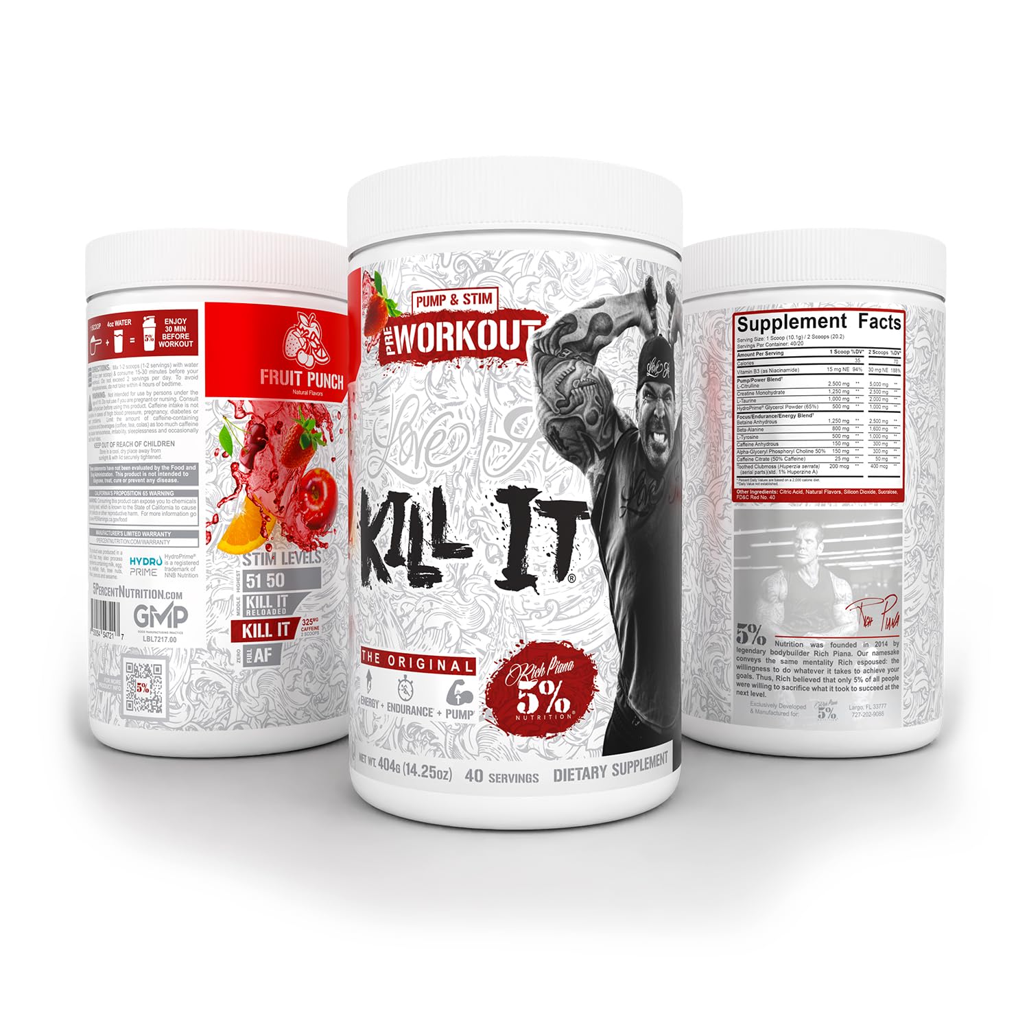 Shaker-ready setup shows easy preparation and dosing of Kill It pre-workout.