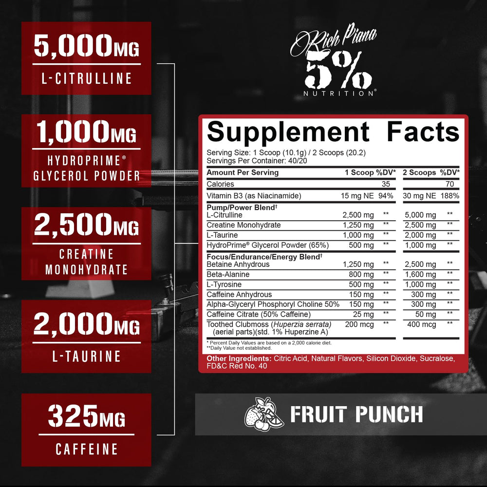 5% Nutrition Kill It scoop close-up highlights precise serving size for consistent dosing.