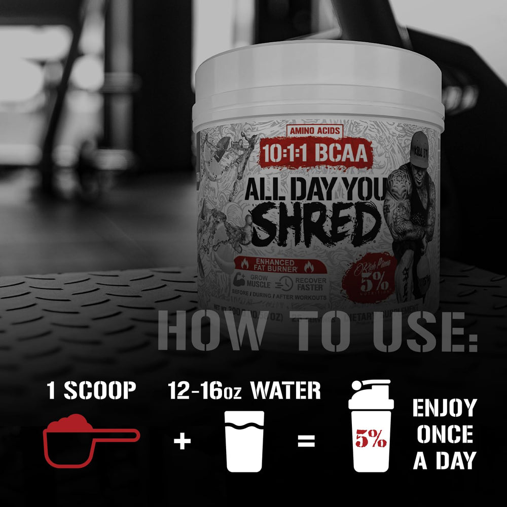 AllDayYou Shred caffeine boost supports pre-workout focus and alertness.
