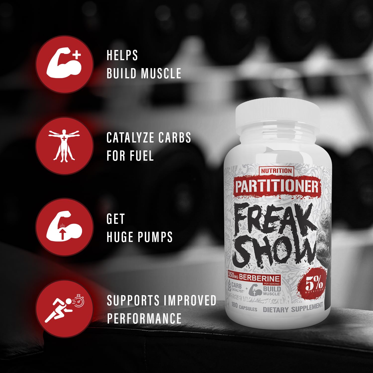 Capsule stack display emphasizes easy daily use during training days.