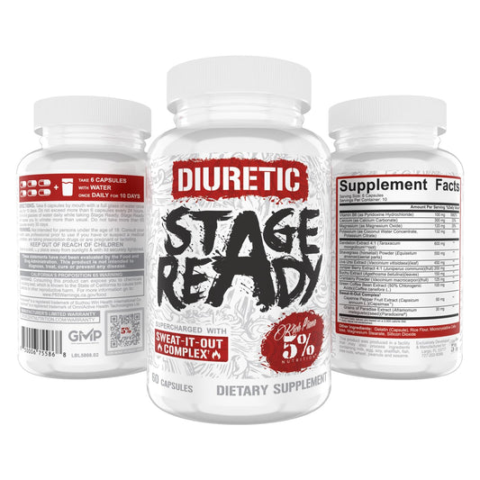 5Percent Nutrition Diuretic capsules close-up showing supplement form