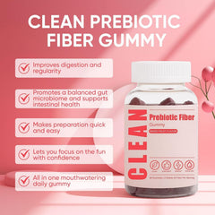 6525080 Clean Fiber Gummies packaging displays 60 gummies for daily use