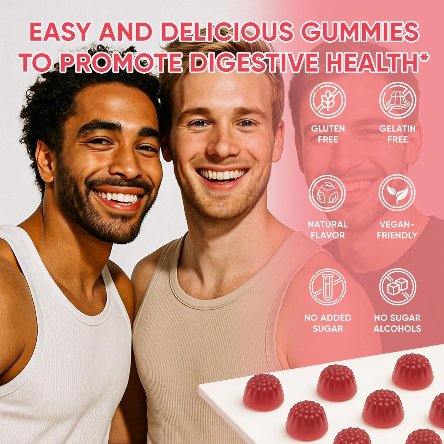 6525080 Clean Fiber Gummies serving image highlighting 4g fiber per serving