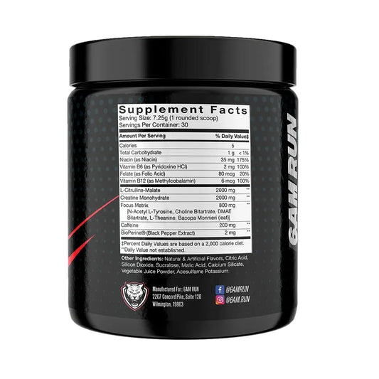 6AM Run Lemonade scoop dissolving in water for quick energy.