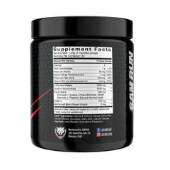 6AM Run Lemonade scoop dissolving in water for quick energy.