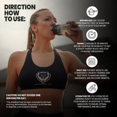 6AM Run Marathon Amino Energy on track demonstrating marathon training energy.