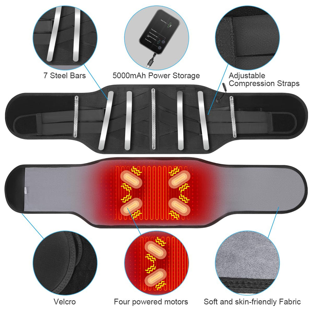 6xigouma back brace adjustable strap for secure fit
