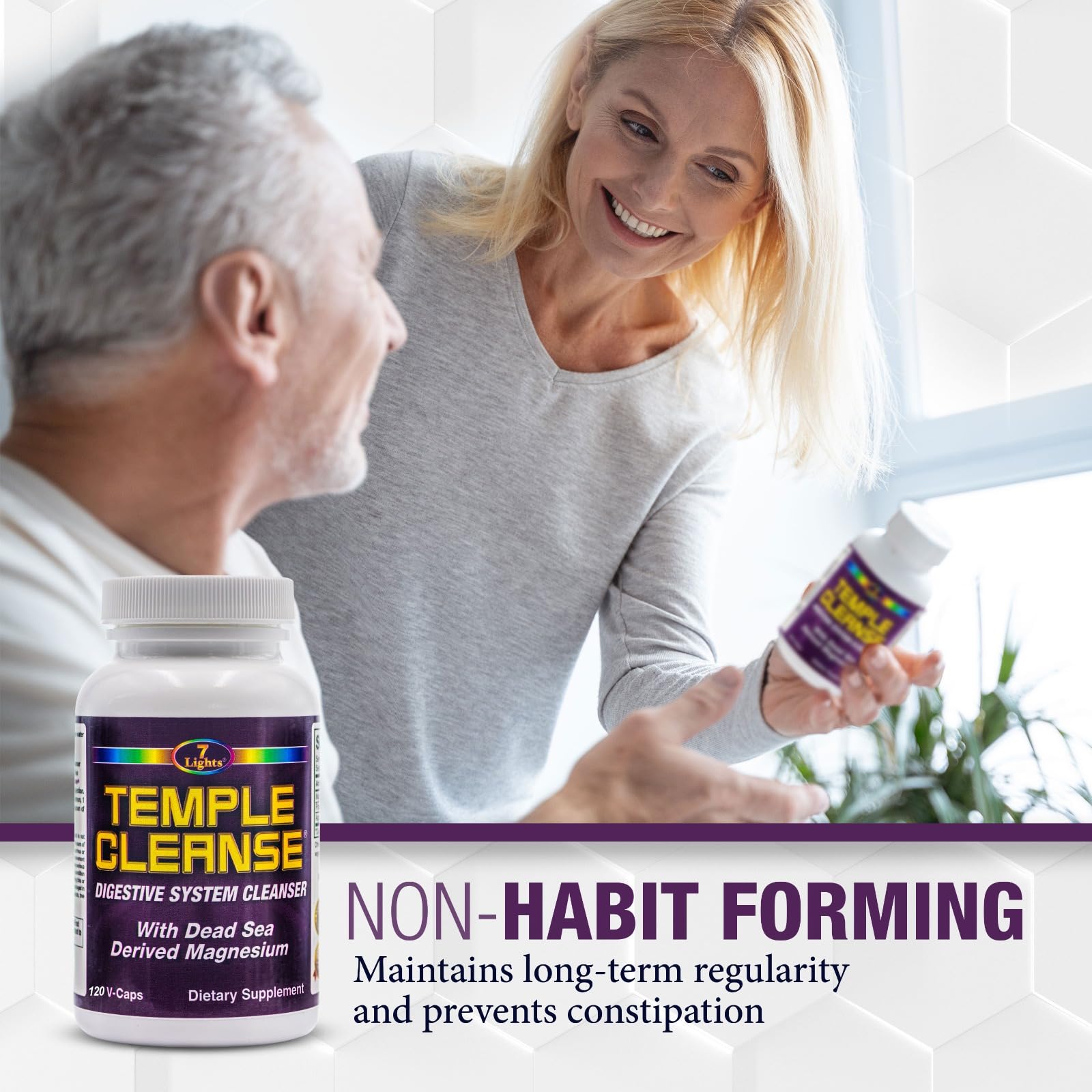 Temple Cleanse dispensing scene for easy daily use.