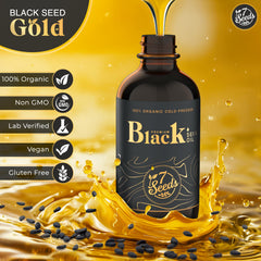 7 Seeds Black Seed Oil skincare application enriching routine close-up