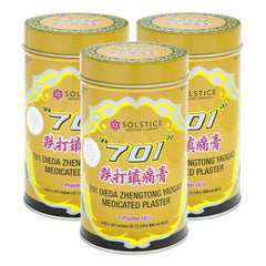 701 Dieda Zhengtong Yaogao plaster packaging front for joint and muscle relief.