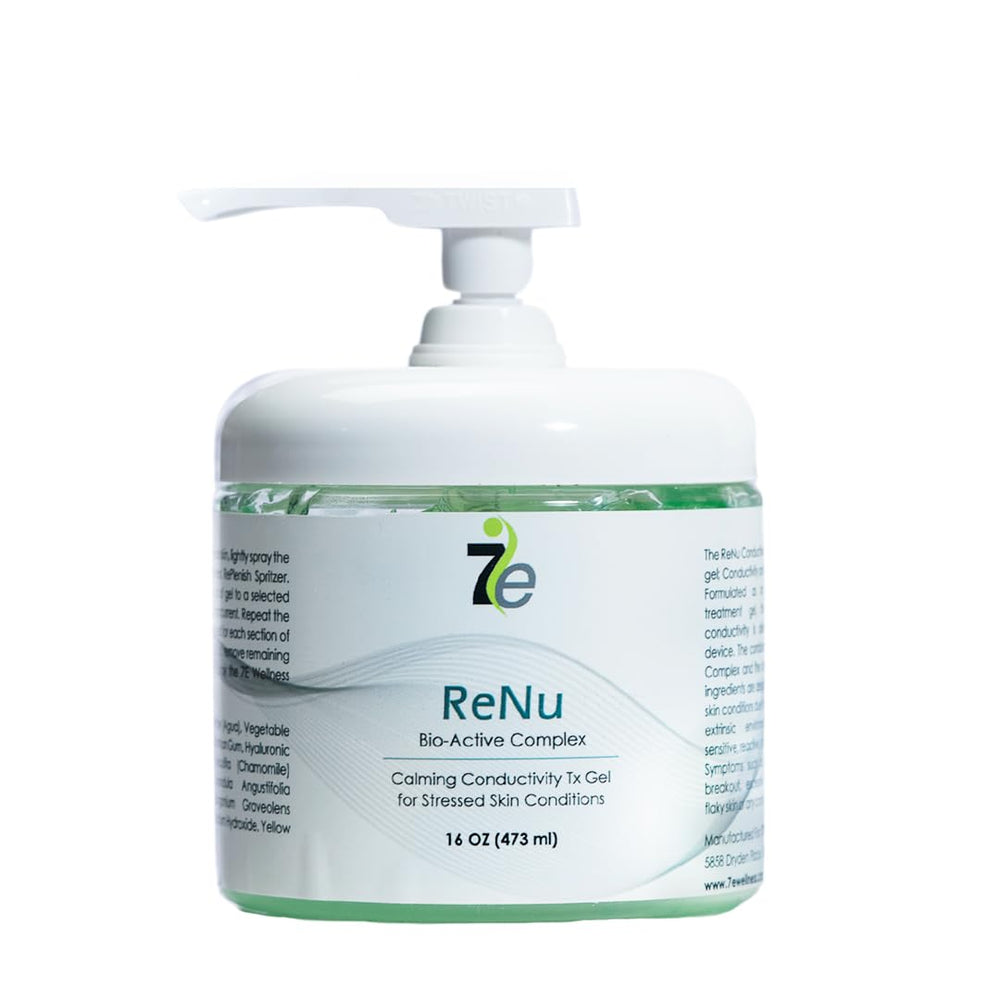 7E Wellness Myolift ReNu Conductive Gel for face close-up boosts hydration and microcurrent delivery