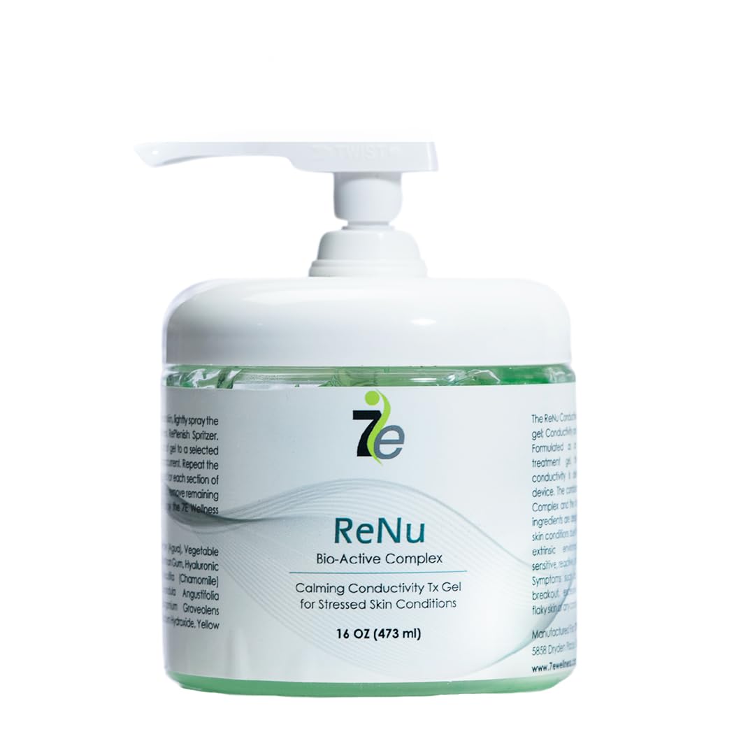 7E Wellness Myolift ReNu Conductive Gel for face close-up boosts hydration and microcurrent delivery
