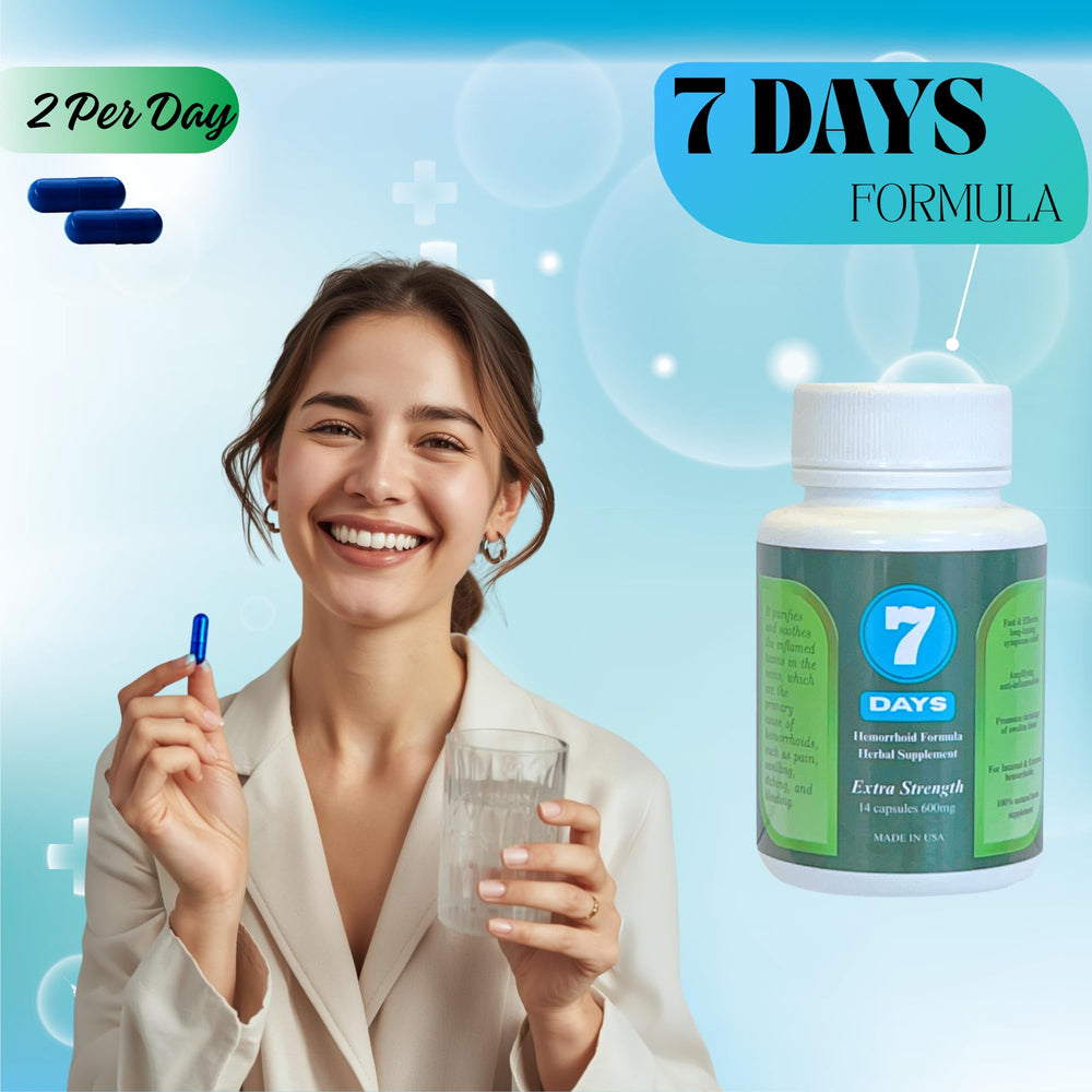 Box of 861 Herbs 7 Days Hemorrhoid Supplement with premium packaging and herbal formula.