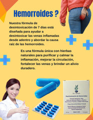 HemorrDetox packaging highlighting natural ingredients and clean formulation