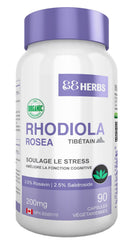 88herbs Rhodiola Rosea capsules close-up highlighting high potency adaptogen capsules