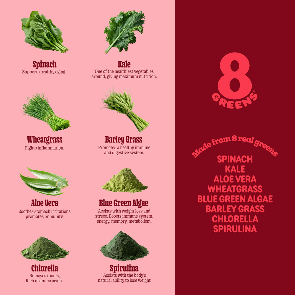 Gummies with fresh apples and greens hint at natural flavor and vitality.