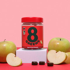 On-the-go serving of 8Greens gummies for busy lifestyles.