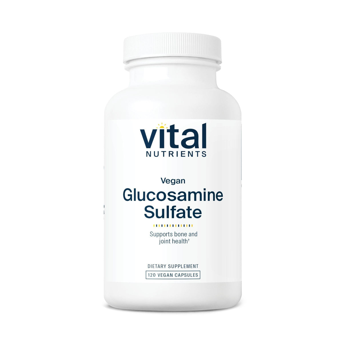 Vital Nutrients vegan glucosamine bottle front for joint support
