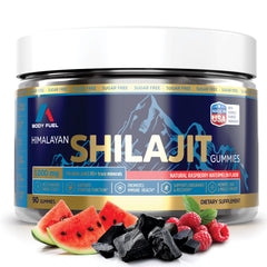 A1 Body Fuel Gummies bottle-front shows energy-boosting formula