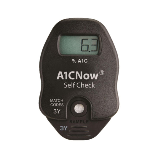 A1CNow SelfCheck test cartridges laid out for multiple home uses