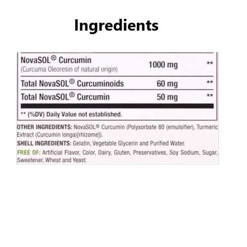 A1Vitality NovaSOL turmeric packaging on display communicates quality.