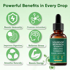 Aacnre QIZFYZZ sea moss ingredient label highlighting natural nutrition.