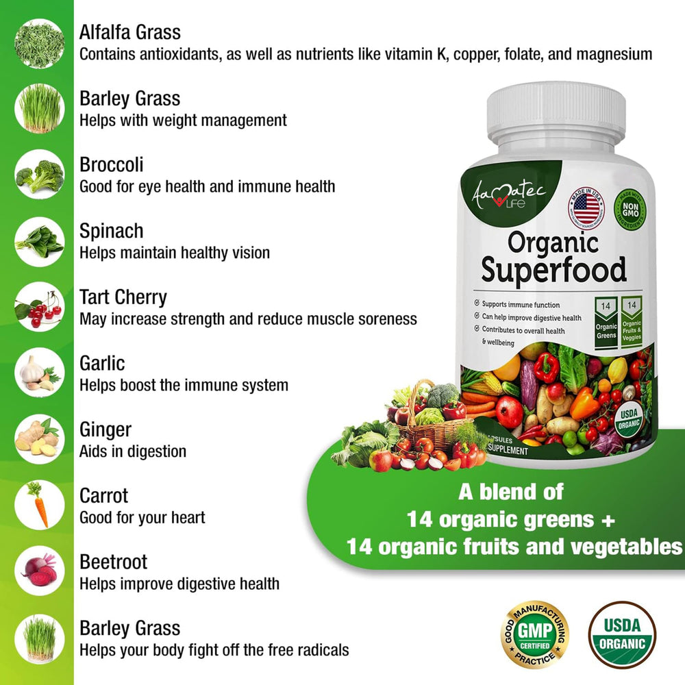 Aamatec Life capsules close-up emphasizes convenient daily supplementation.