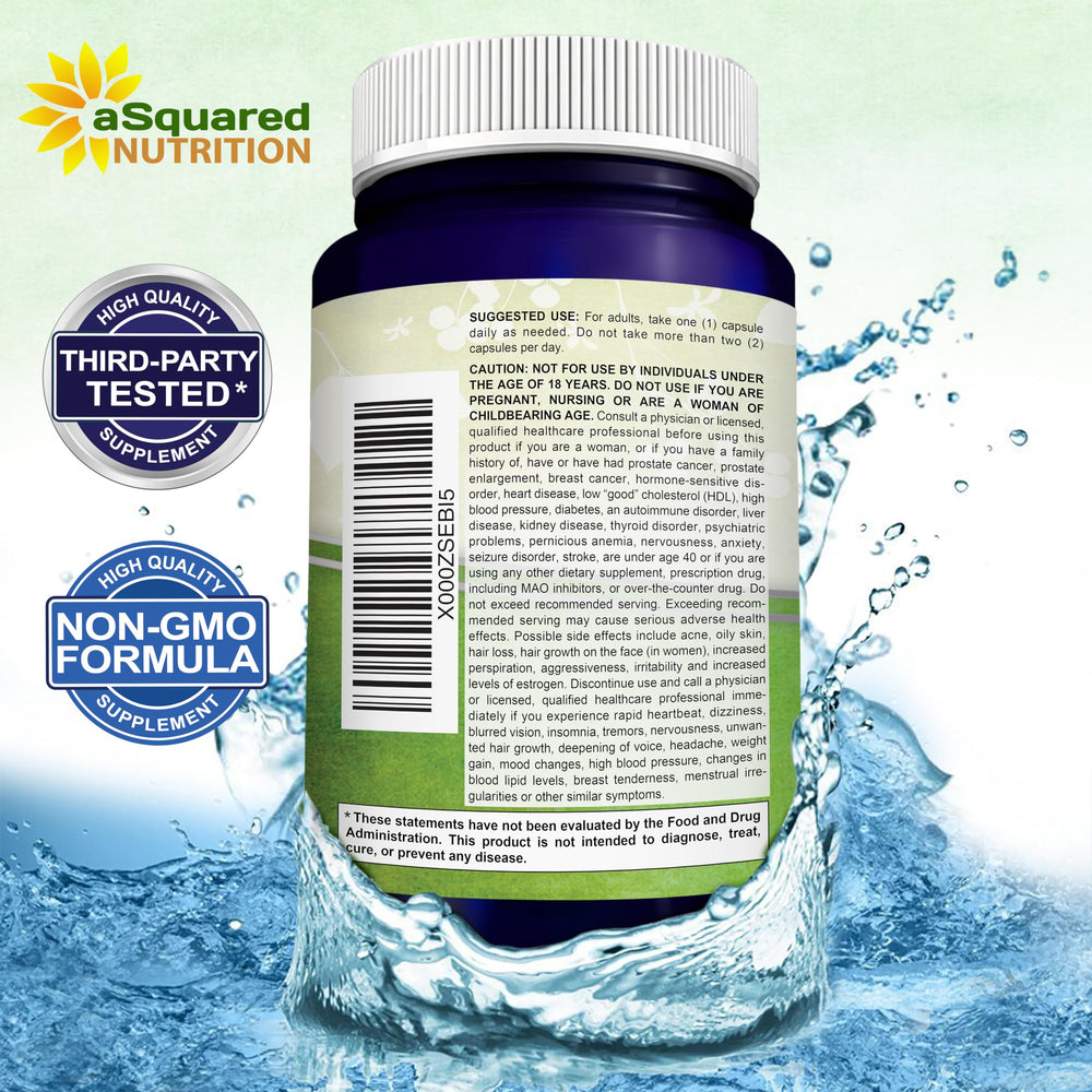 aSquared Nutrition DHEA bottle on a clean surface for everyday routines