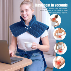 AAYAAY heating pad ultra-soft fabric close-up for luxurious touch