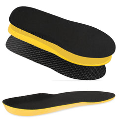 AbbKee carbon fiber insoles with arch support, side view, promoting stability during workouts.