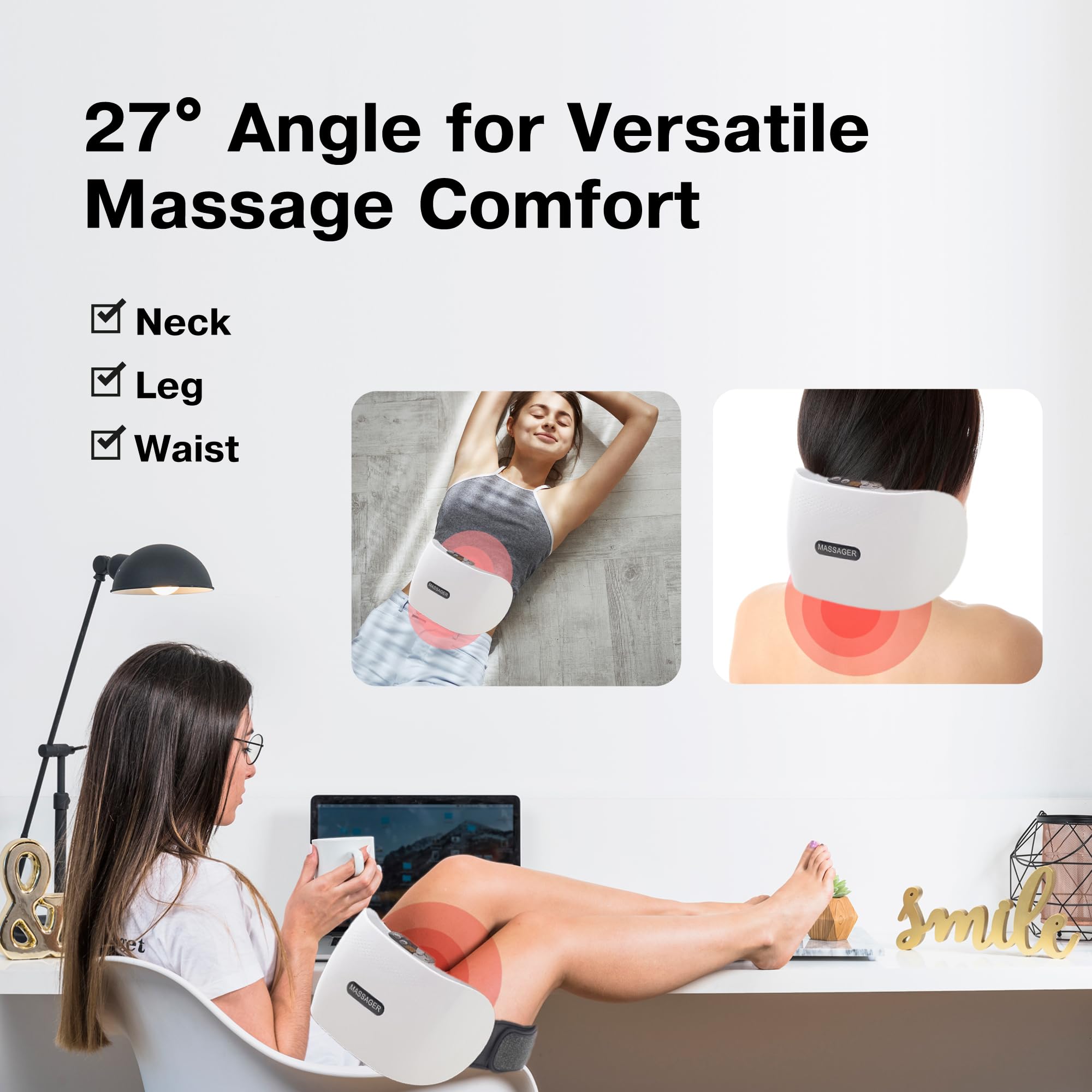 Abdominal Stomach Massager Belt configurable speed control for personalized massage
