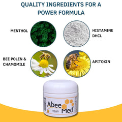 ABEE MED abeemed aloe chamomile soothing skin during massage.