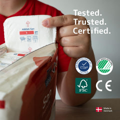Abena San Premium Pad certified free of chemicals.