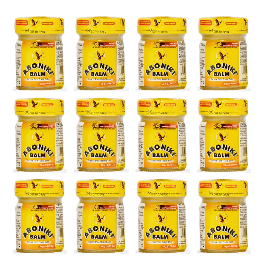 Aboniki pain relief balm menthol jar for fast joint and muscle comfort.
