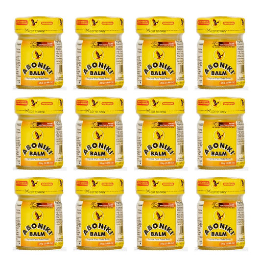 Aboniki pain relief balm menthol jar for fast joint and muscle comfort.