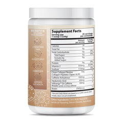 About Your Collagen scoop with Horchata flavor, emphasizing amino acid-rich protein intake.