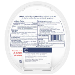 Abreva tube beside a watch illustrates on-the-go symptom management.