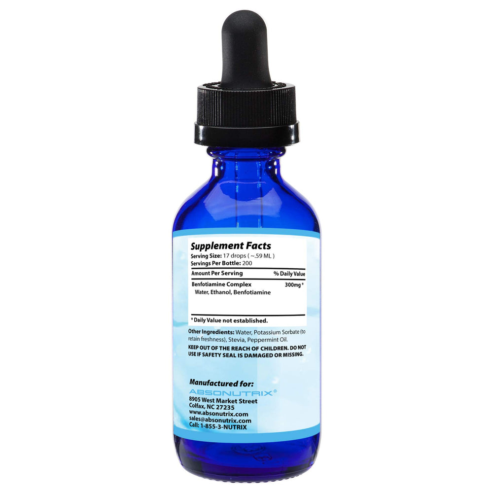 Absonutrix Benfotiamine Complex liquid drops ready to mix