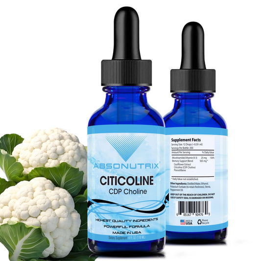 Absonutrix Citicoline 590mg bottle front view for daily wellness