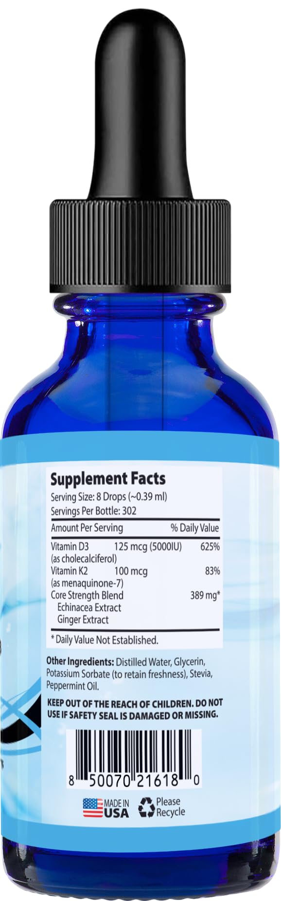 Absonutrix K2D3 drops easy to mix with water or juice.