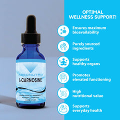 Absonutrix L-Carnosine drops liquid form supports faster absorption.