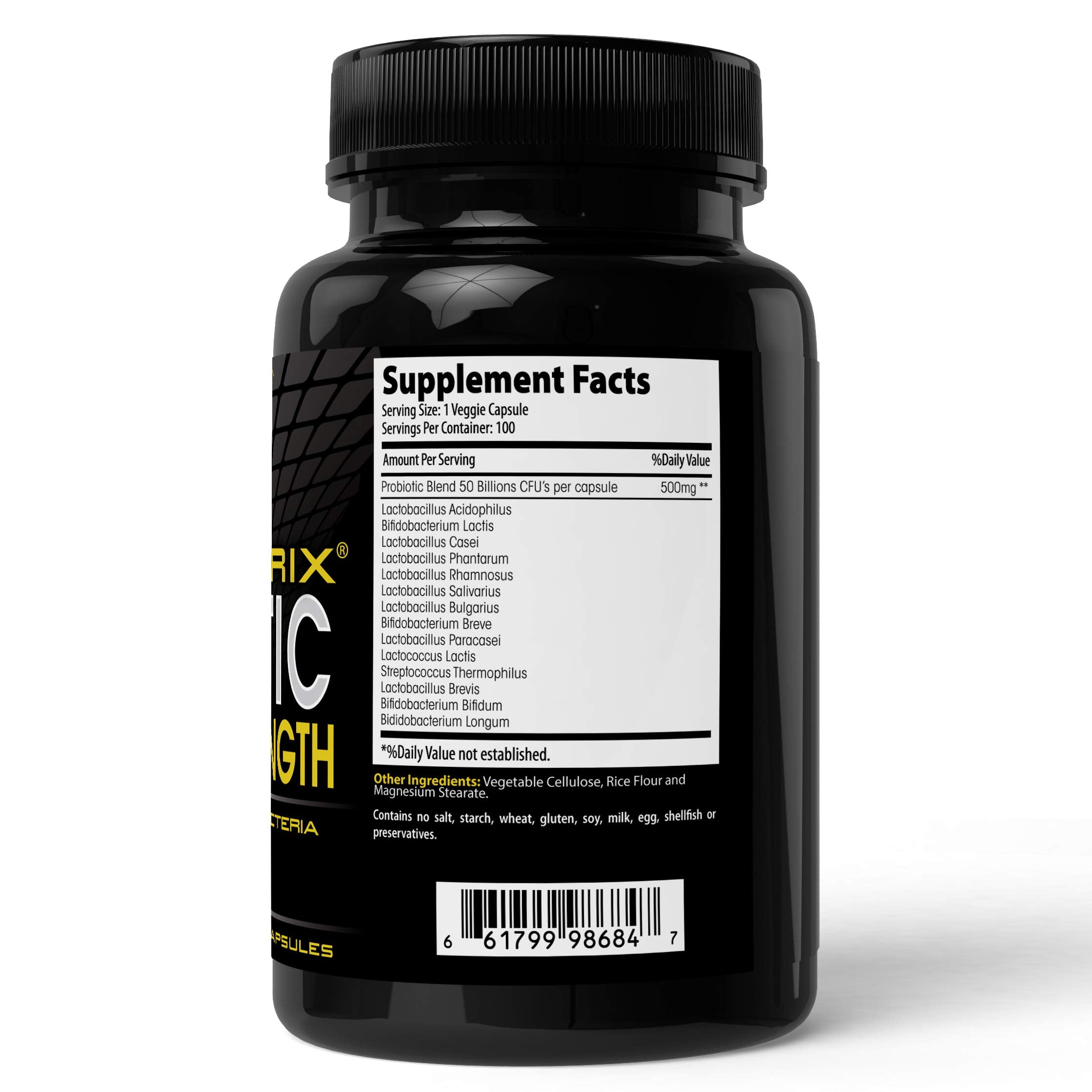 Close-up of Absonutrix probiotic capsules highlighting the multi-strain blend